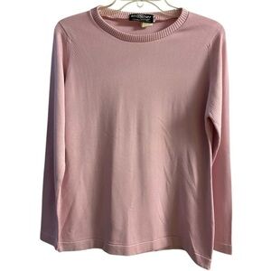 Givenchy sport vintage Soft Pink Long Sleeve knit Top sweater Medium